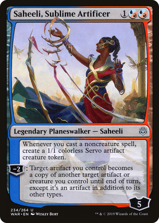 Saheeli, Sublime Artificer [War of the Spark] Foil