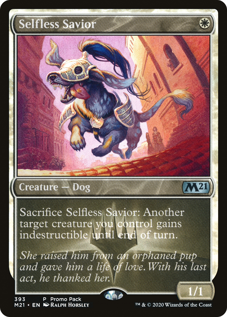 Selfless Savior (393) Foil - Core Set 2021