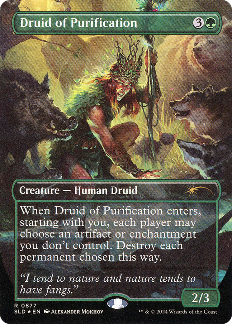 Druid of Purification (Rainbow Foil) [Secret Lair Drop Series]