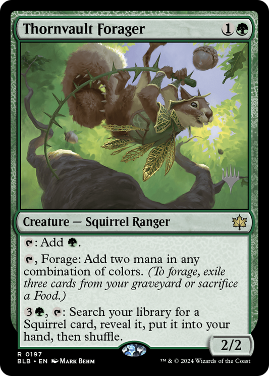 Thornvault Forager (Promo Pack) [Bloomburrow Promos] Foil