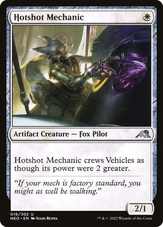 Hotshot Mechanic [Kamigawa: Neon Dynasty] Foil