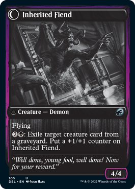 Heirloom Mirror // Inherited Fiend [Innistrad: Double Feature] Foil
