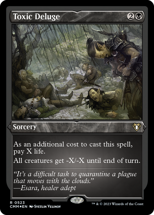 Toxic Deluge (Foil Etched) [Commander Masters]