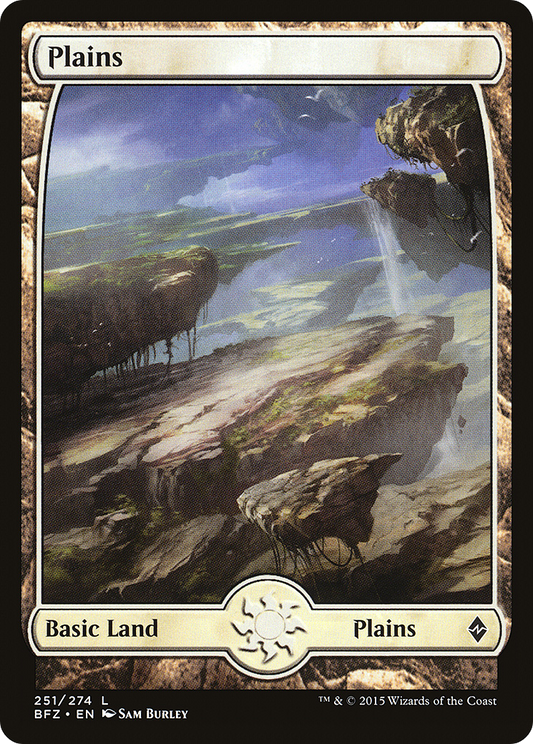 Plains (251) (Full Art) [Battle for Zendikar] Foil