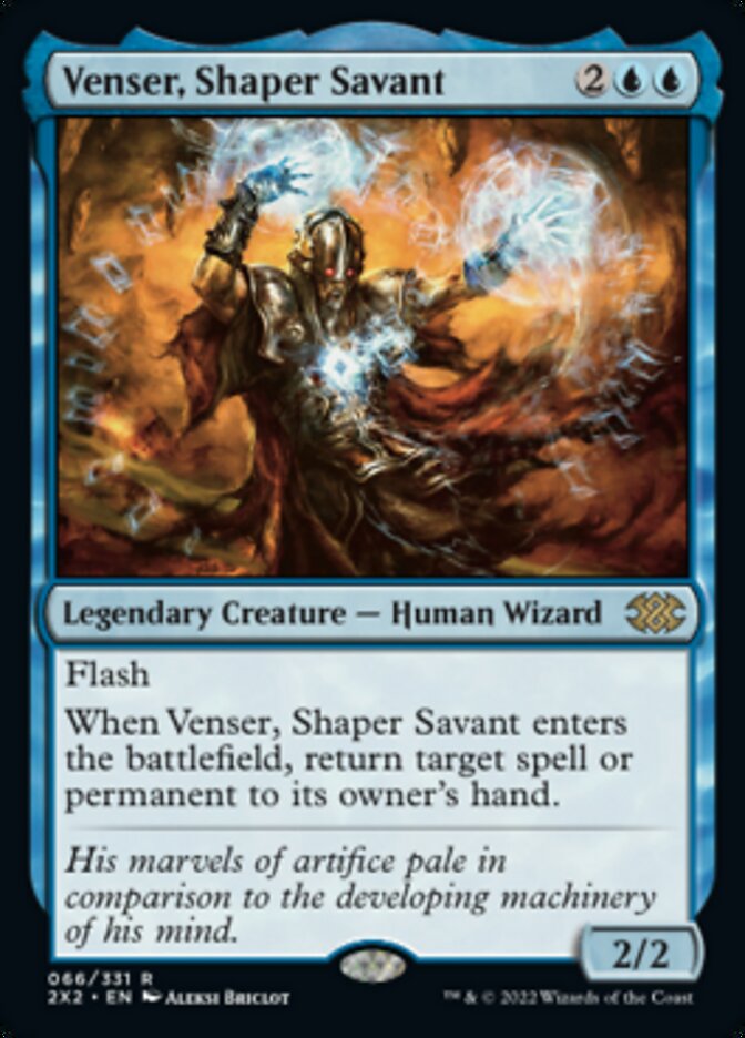 Venser, Shaper Savant [Double Masters 2022] | Silver Goblin