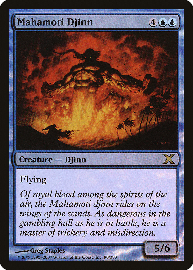 Mahamoti Djinn (90) Foil - Tenth Edition