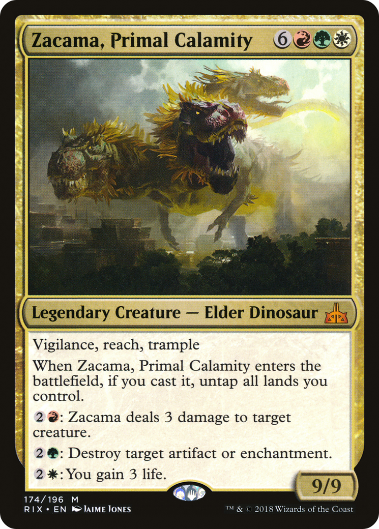 Zacama, Primal Calamity [Rivals of Ixalan] Foil