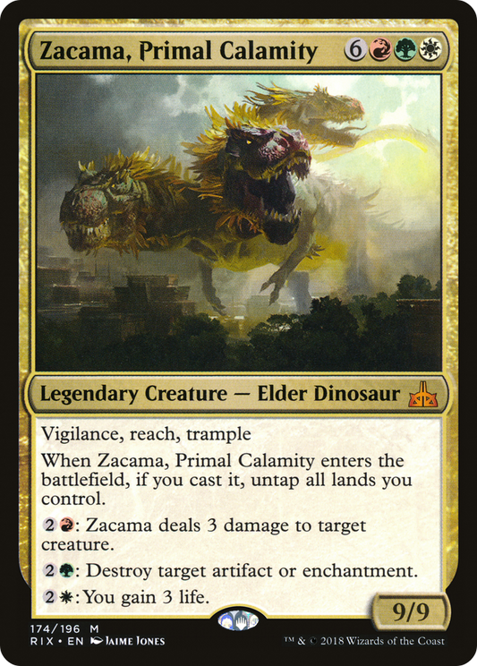 Zacama, Primal Calamity [Rivals of Ixalan] Foil