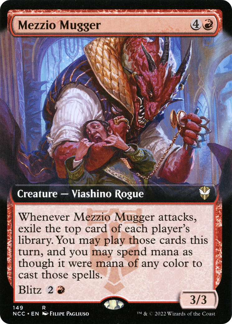 Mezzio Mugger (Extended Art) [Streets of New Capenna Commander] | Silver Goblin