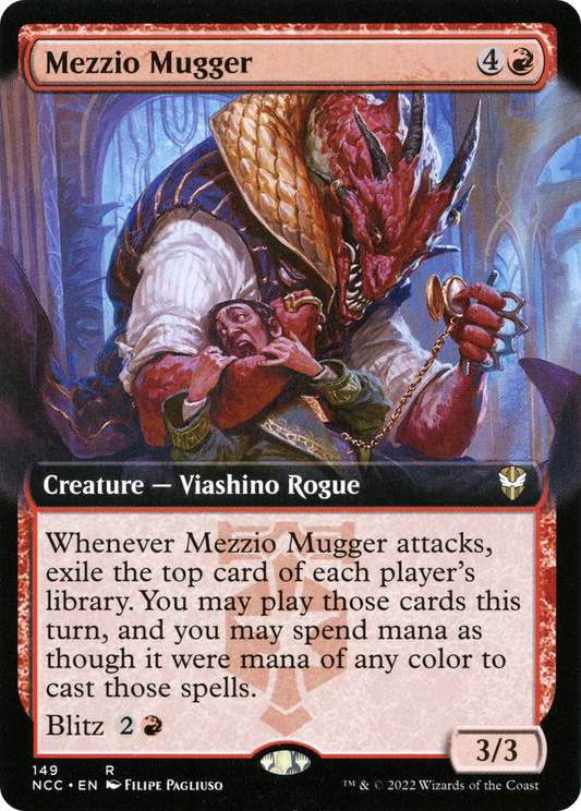Mezzio Mugger (Extended Art) [Streets of New Capenna Commander]