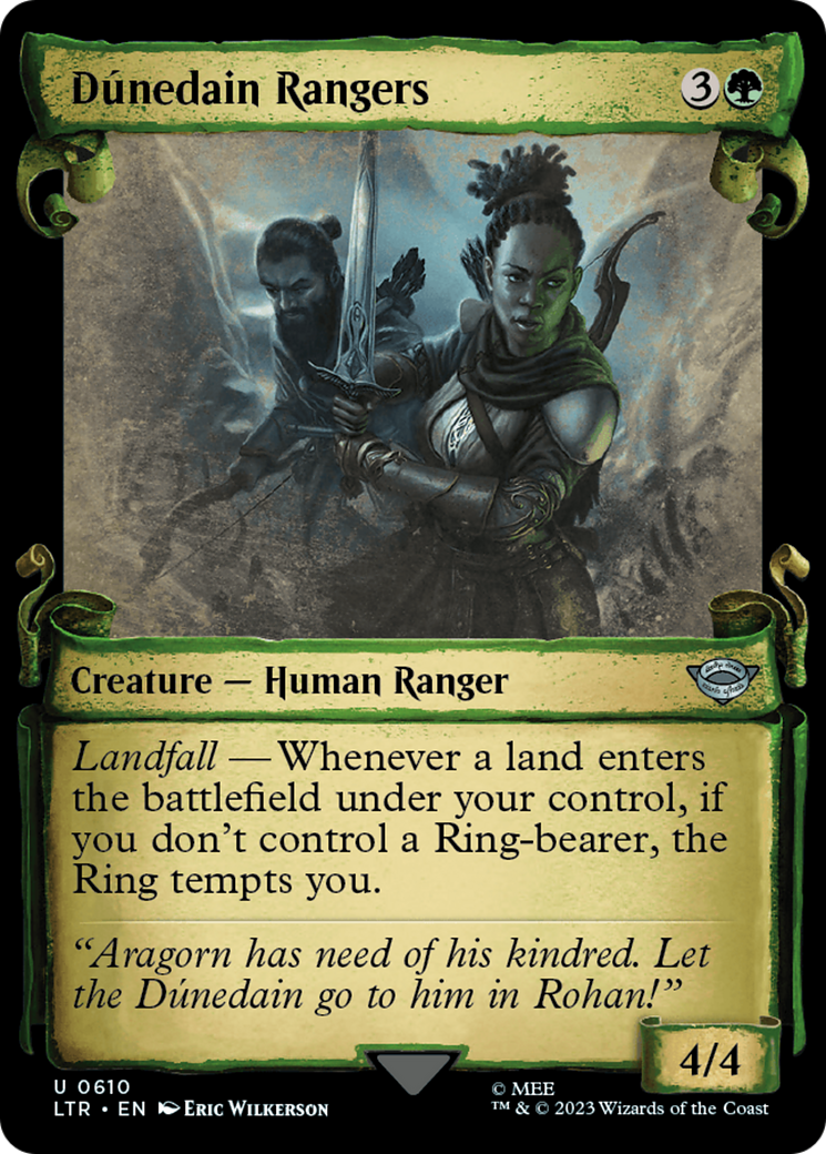 Dunedain Rangers [The Lord of the Rings: Tales of Middle-Earth Showcase Scrolls] Foil