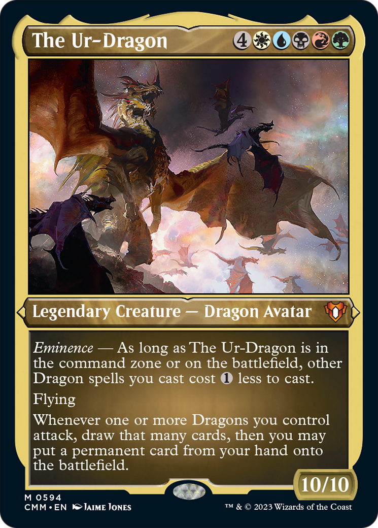 The Ur-Dragon (Foil Etched) [Commander Masters] | Silver Goblin