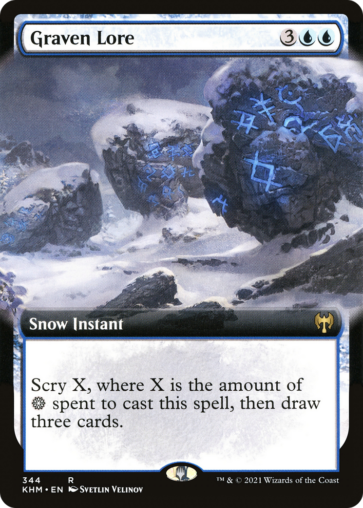 Graven Lore (Extended Art) [Kaldheim] Foil