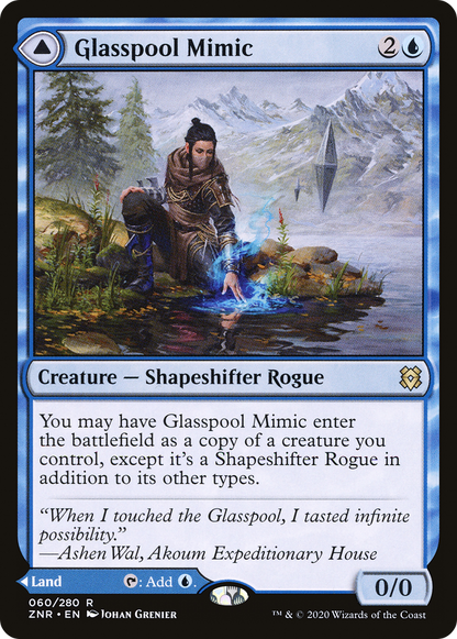 Glasspool Mimic // Glasspool Shore [Zendikar Rising] Foil