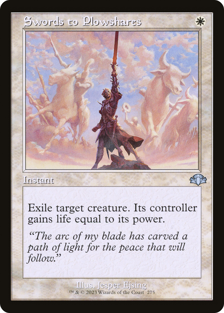 Swords to Plowshares (Retro) [Dominaria Remastered] Foil