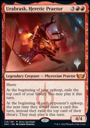 Urabrask, Heretic Praetor (Promo Pack) [Streets of New Capenna Promos] | Silver Goblin