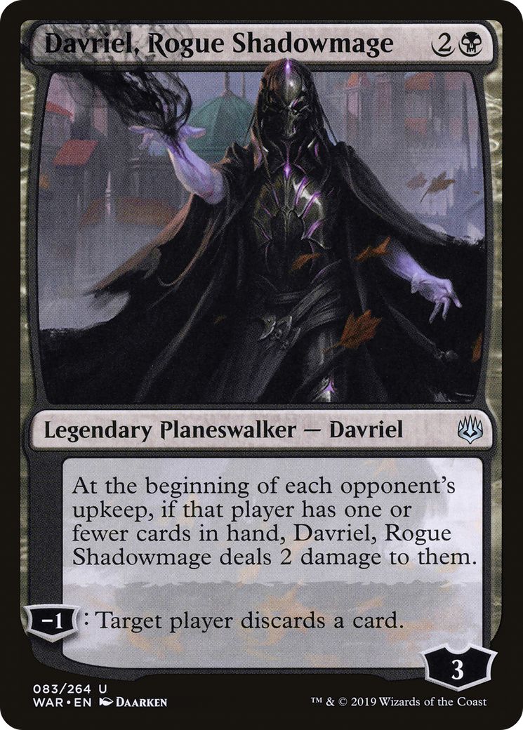 Davriel, Rogue Shadowmage [War of the Spark] Foil