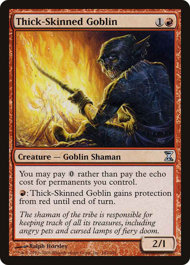 Thick-Skinned Goblin (182) Foil - Time Spiral