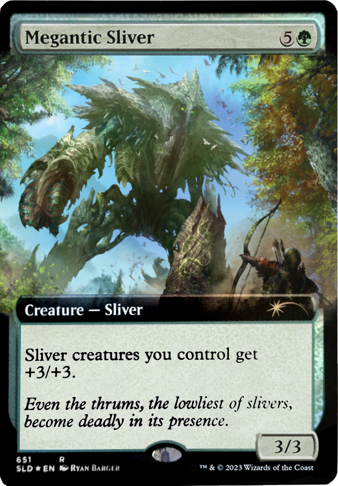 Megantic Sliver (Extended Art) [Secret Lair Drop Promos] | Silver Goblin