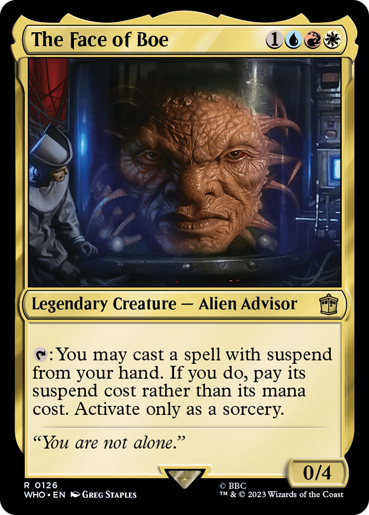 The Face of Boe [Doctor Who] Foil
