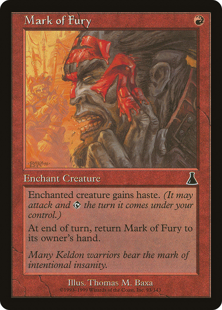 Mark of Fury [Urza's Destiny] Foil