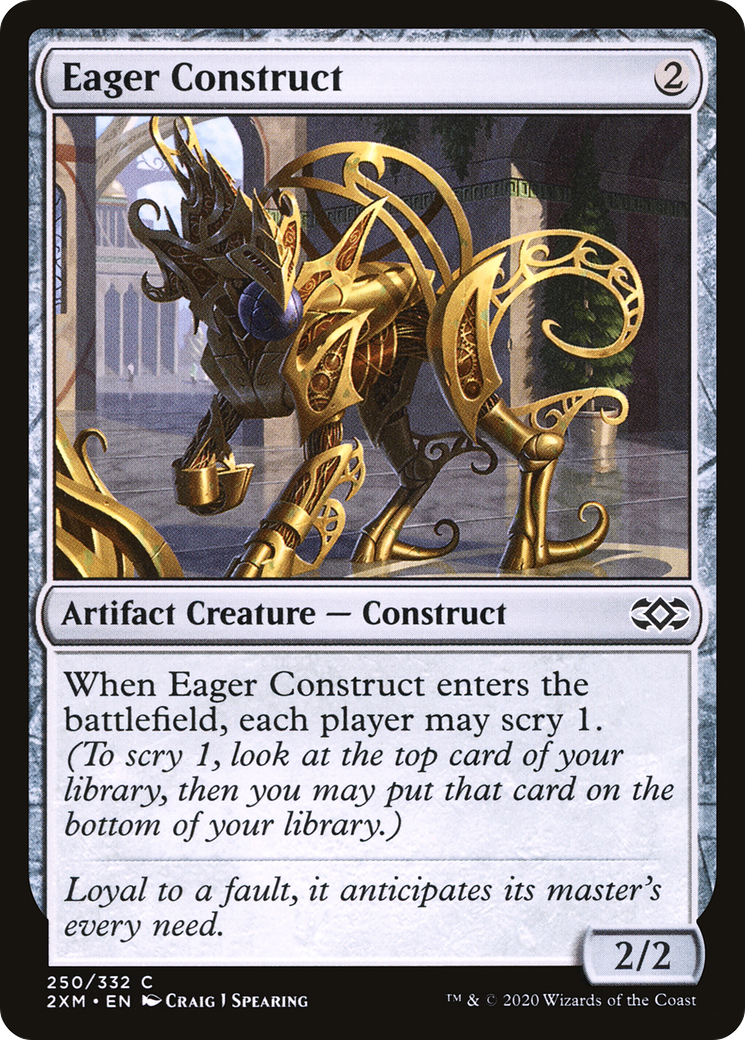 Eager Construct [Double Masters] Foil