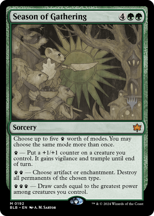 Season of Gathering (Promo Pack) [Bloomburrow Promos] Foil