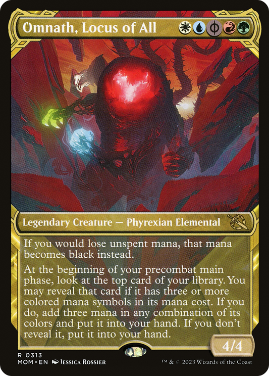 Omnath, Locus of All (Showcase Planar Booster Fun) [March of the Machine] Foil