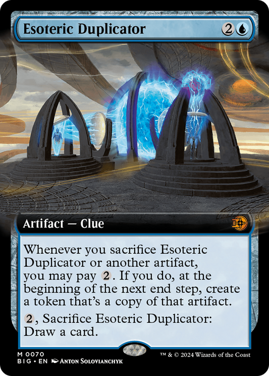 Esoteric Duplicator (Extended Art) [Outlaws of Thunder Junction: The Big Score] Foil
