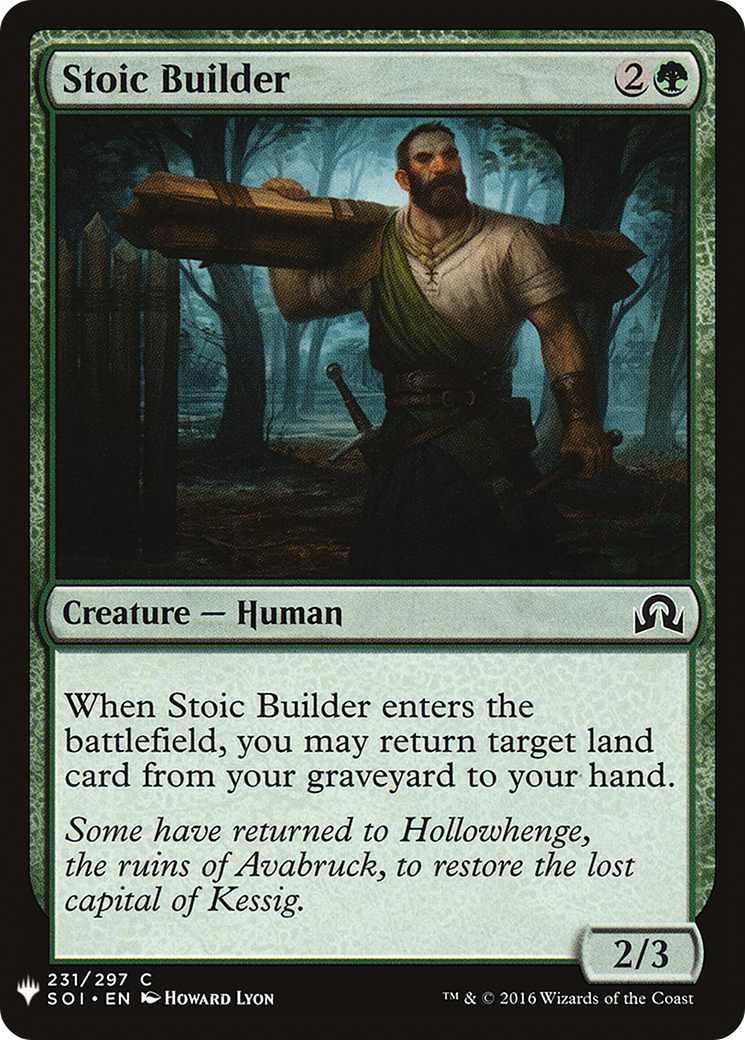 Stoic Builder (SOI-231) - The List