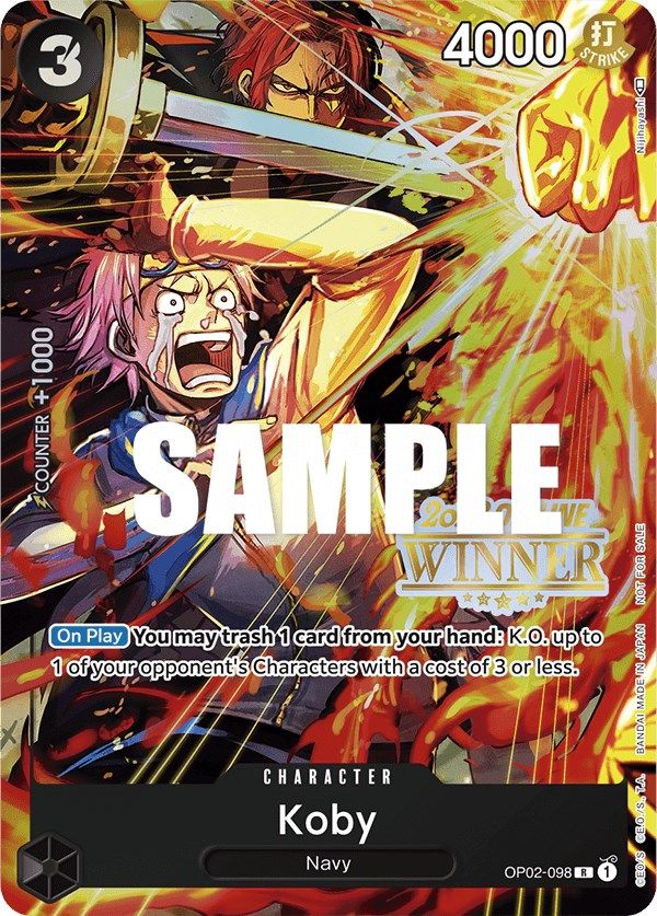 Koby (Offline Regional 2023) [Winner] [One Piece Promotion Cards] | Silver Goblin