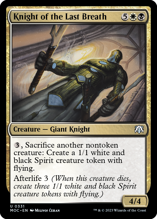 Knight of the Last Breath [March of the Machine Commander] | Silver Goblin