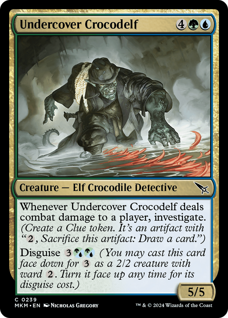 Undercover Crocodelf (White) [Murders at Karlov Manor] Foil