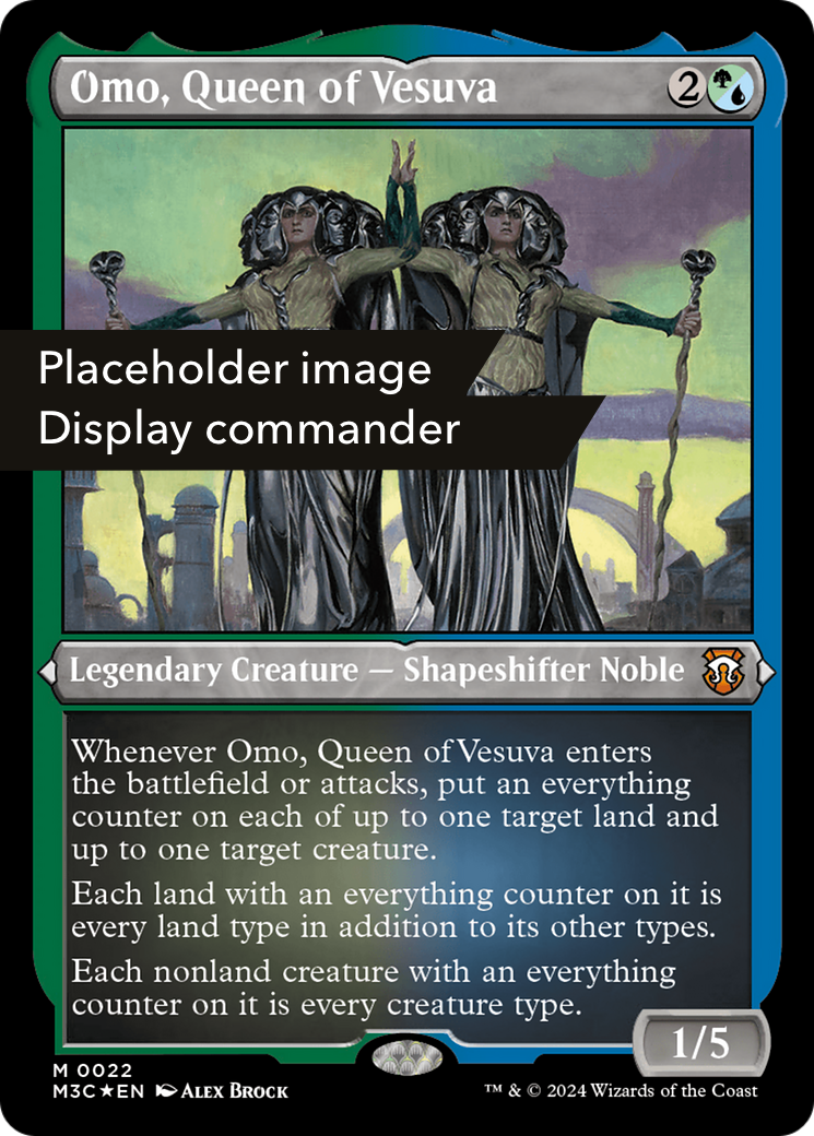 Omo, Queen of Vesuva (Display Commander) (Ripple Foil) [Modern Horizons 3 Commander] Foil