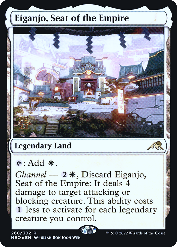 Eiganjo, Seat of the Empire [Kamigawa: Neon Dynasty Prerelease Promos]
