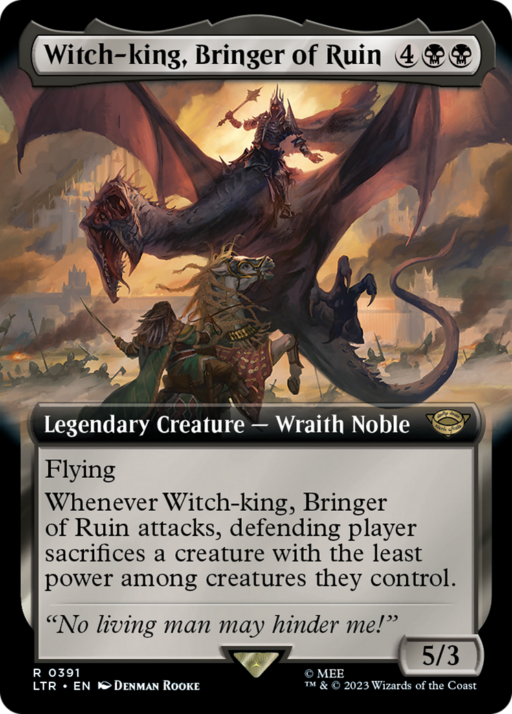 Witch-king, Bringer of Ruin (Extended Alternate Art) [The Lord of the Rings: Tales of Middle-Earth] | Silver Goblin