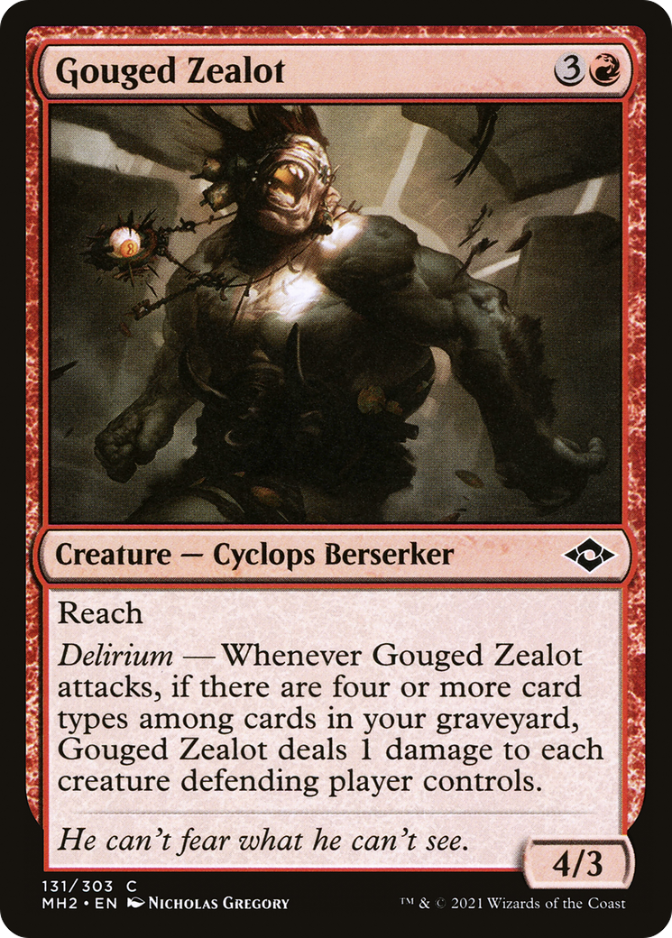 Gouged Zealot [Modern Horizons 2] Foil