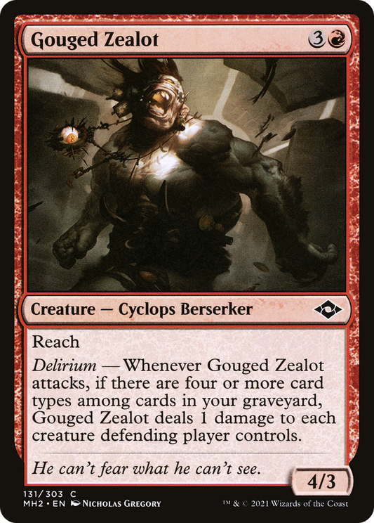 Gouged Zealot [Modern Horizons 2] Foil