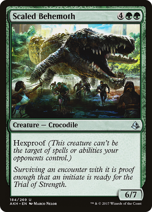Scaled Behemoth [Amonkhet] Foil