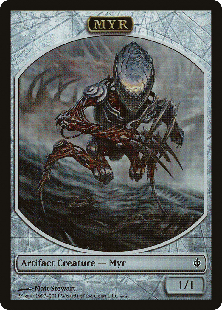 Myr Token [New Phyrexia Tokens] | Silver Goblin