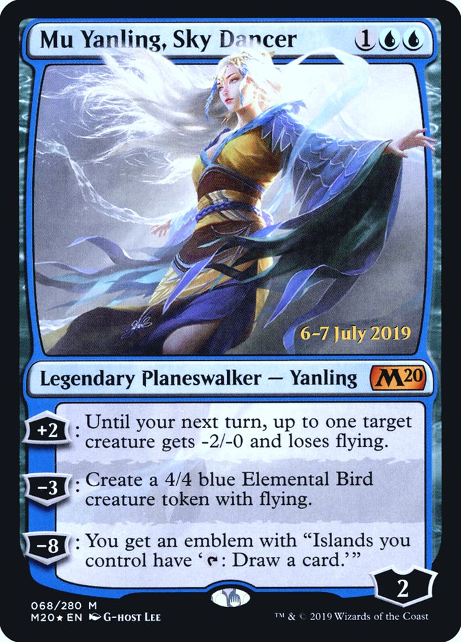 Mu Yanling, Sky Dancer [Core Set 2020 Prerelease Promos] | Silver Goblin