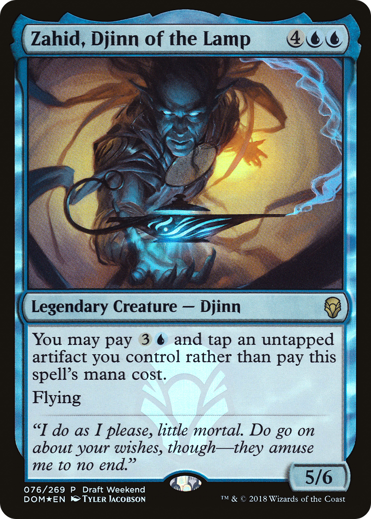 Zahid, Djinn of the Lamp (Draft Weekend) [Dominaria Promos] | Silver Goblin