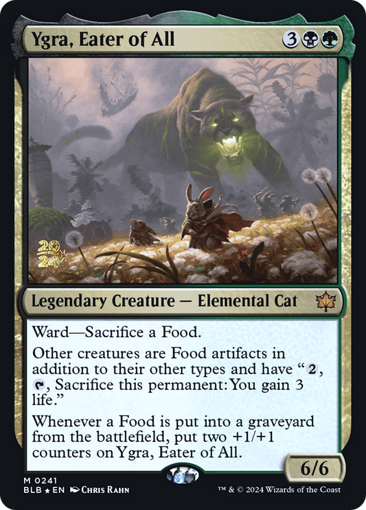 Ygra, Eater of All [Bloomburrow Prerelease Promos]