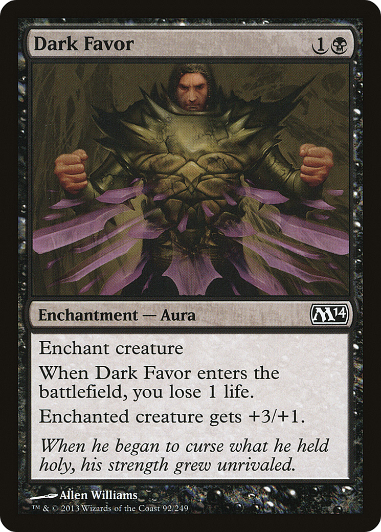 Dark Favor [Magic 2014] Foil