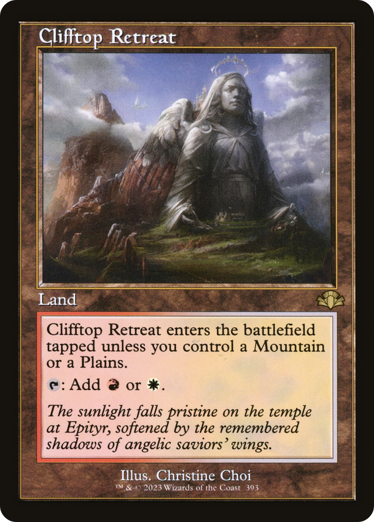 Clifftop Retreat (Retro) [Dominaria Remastered] Foil