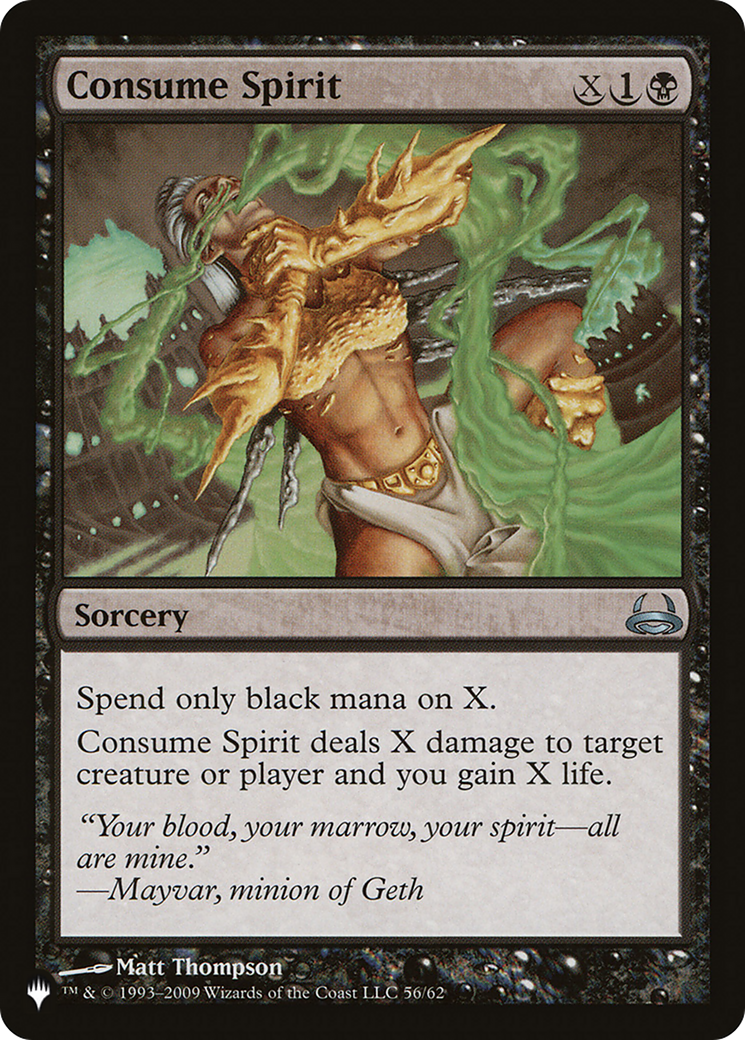 Consume Spirit [The List]