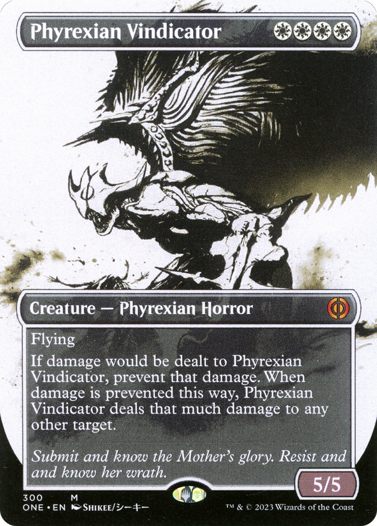 Phyrexian Vindicator (Borderless Ichor) [Phyrexia: All Will Be One] Foil