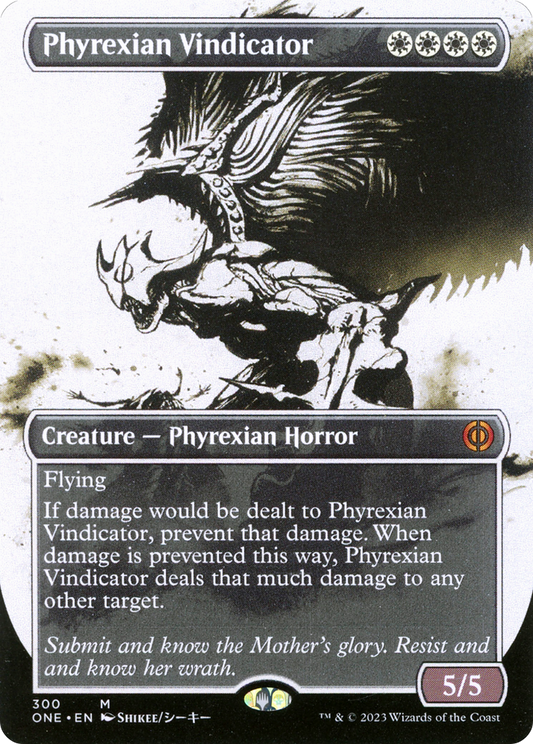 Phyrexian Vindicator (Borderless Ichor) [Phyrexia: All Will Be One] Foil