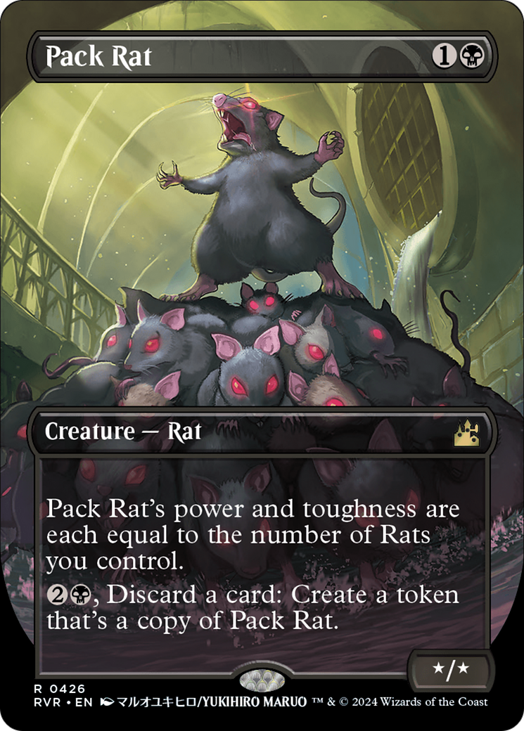Pack Rat (Anime Borderless) [Ravnica Remastered] Foil