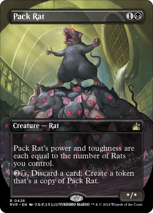 Pack Rat (Anime Borderless) [Ravnica Remastered] Foil